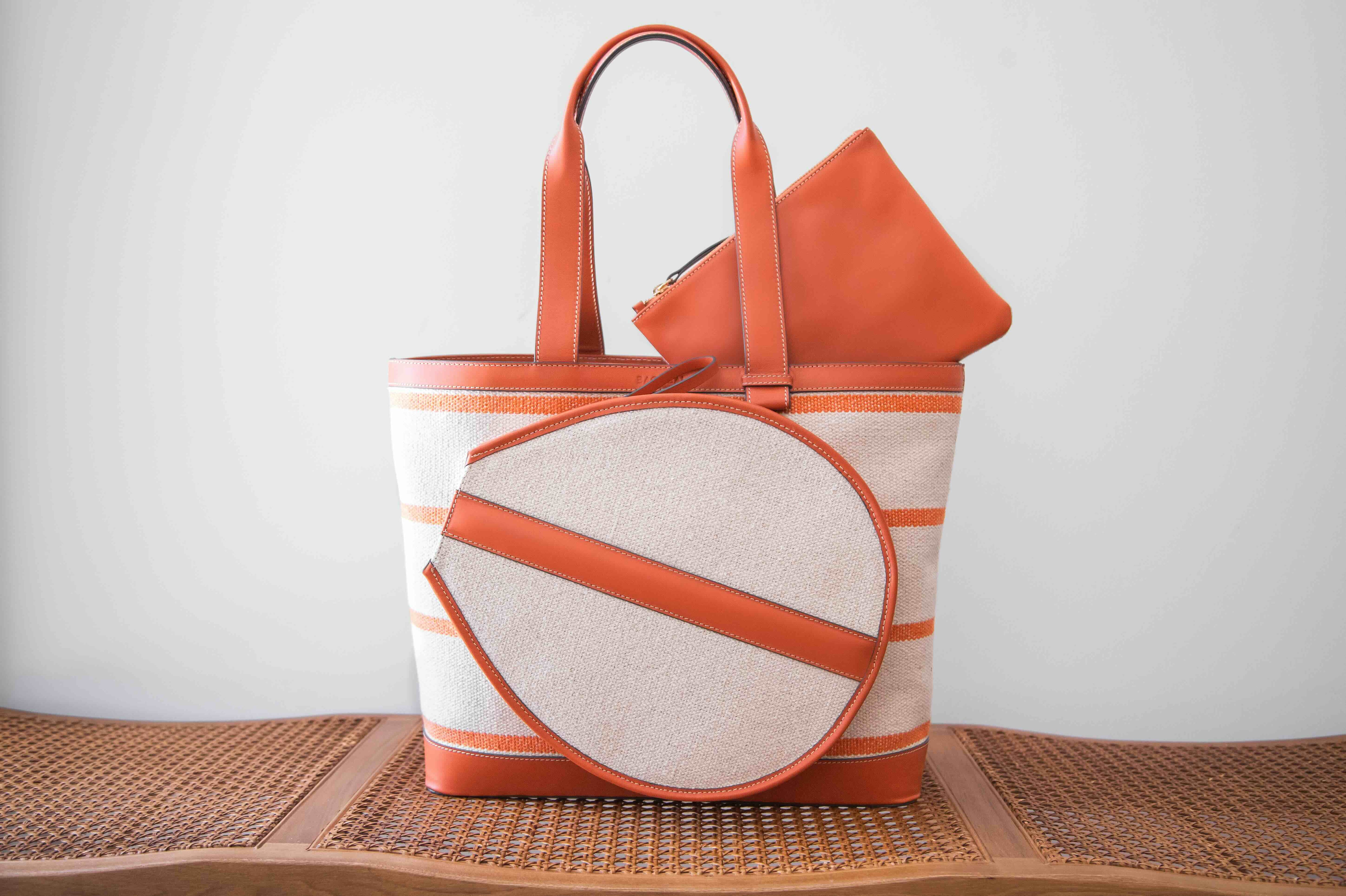 SHOPPER PADEL BAG "TRE" Fleur d’Oranger