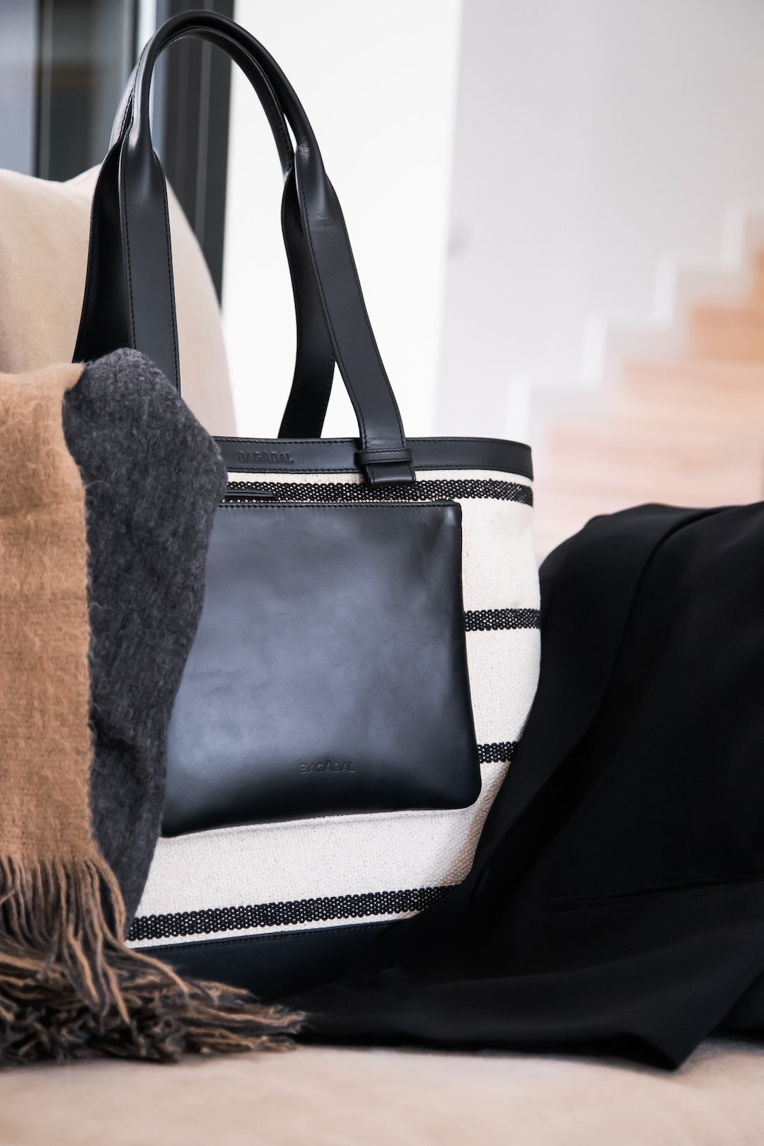 SHOPPER PADEL BAG "TRE" Noir Éclipse